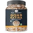 Farm & Farmers Gond Katira Tragacanth Gum 200g | Natural Edible Cooling Gum for Summer Drinks & Digestion | Ayurvedic Remedy for Body Heat, Constipation & Energy Boost