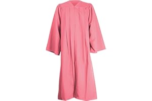 GraduationMall Matte Graduation Gown Clergy Choir Robe for Adults Graduation Outfit for University Bachelor High School Judge Robe Costume 12 Colors