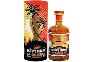 The Duppy Share Spiced Rum Gift Pack - Caribbean Rum 70cl (ABV 37.5%) | An Award-Winning Blend of 2-Year Aged Caribbean Rums | Uniquely Complex Golden Rum | Perfect for your Favourite Rum Cocktail