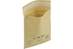 IMBALLAGGI 2000 - Buste Postali Imbottite Mail Lite Gold - 50 Pezzi 11x16 cm -Buste Imbottite per Spedizione - Buste con Pluriball Ideali per Spedire e Proteggere Oggetti