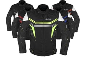 JAYEFO Veste de moto pour hommes Enduro Dualsport équitation haute visibilité Dirtbike Ce Armor imperméable toutes saisons