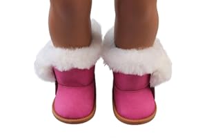 Jilibaba Doll Shoes, Snow Boots Outfit Clothes Set for 18 inch American Girl Doll Suit Gift Accessories