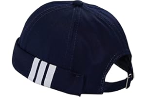 CLAPE Casquette Docker Coton Bonnet Docker Unique Street Décontracté Brimless Chapeau Beanie Baseball Cap Fisherman Beanie Watch Hat