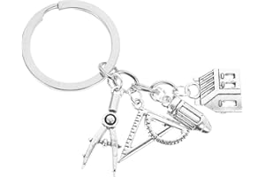 Amosfun Kreativer Architekt SchlüSselanhäNger, Zierde FüR Ingenieure Und Absolventen, Zinklegierung, Kompakte GrößE, Praktische FunktionalitäT