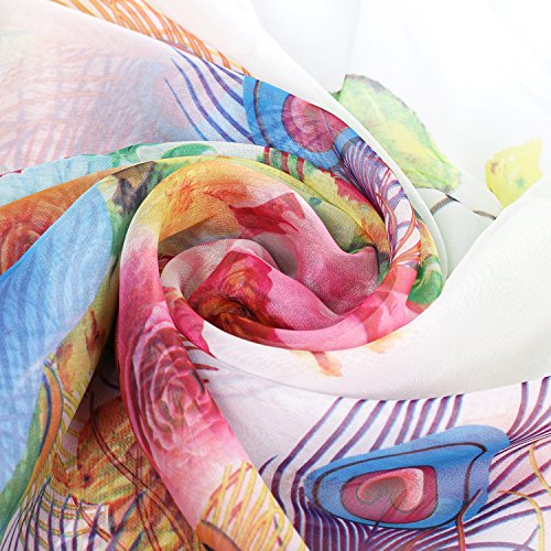 PB-SOAR XXL Damen Sarong Pareo Strandtuch Wickelrock Wickeltuch Schal Halstuch Multifunktion, weich und leicht - 5