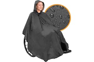 OrtoPrime Poncho de Pluie pour Fauteuil Roulant - Poncho Imperméable pour Fauteuil Roulant, Protection Pluie, Accessoires Pratiques.