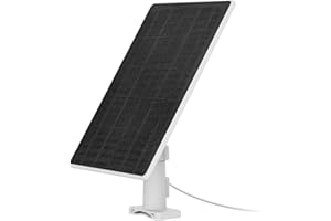 EZVIZ 5W Solarpanel mit Typ-C-Anschluss, Stromversorgung für Überwachungskamera Akku Solar, Wasserdicht, 360° Einstellbare Installation, Unterstützt Ständige Stromversorgung (mit 3 m Kabel)