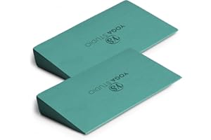 Yoga Studio EVA Yoga Wedge Blocks - 2 Pack (Pair) | Slant Board Twin Pack | Calf Stretcher | Lightweight EVA Foam | Mini Half Wedges | Non Slip Yoga Wedge for Wrists and Hands