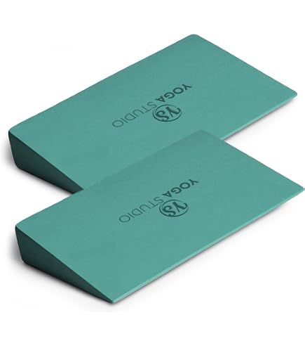 Cale Inclinée EVA Yoga Studio 50x15x5 Cm – Support De Yoga Et Pilates, Antidérapant, Léger, Fabriqué à Taïwan, Pour Iyengar Et Postures Avancées