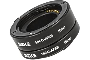 Impulsfoto Automatik Zwischenringe 2-teilig 10mm & 16mm Fuer Makrofotographie passend zu Canon M Systemkameras