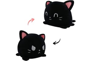 ALLBLUE PRODUCTS AllBlue Flip peluche | design double face da girare | simpatico regalo per bambini | morbido peluche con umore intercambiabile | facile flipping con 2 emozioni nel male e nell'amore (Luna)