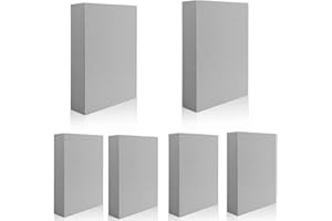 CYFUN DESIGN 6pezzi di schiuma stampante,2dimensioni riutilizzabili stampabili blocchi di schiuma per la creazione di carte di sfondi e frontali di carta,timbri in schiuma modellabile in plastica secco per timbri