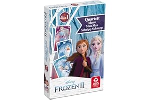 Cartamundi 22501548 Die Eiskönigin 2 ASS Altenburger 22501548-Quartett-und Aktionsspiel Disney's, 4 years to 99 years, Blau