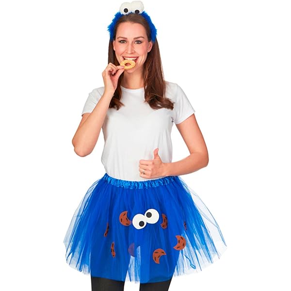 BOFUNX Tutu Rock + Haarreif + Aufnäher Set – Blaues Karnevalskostüm Für Fasching & Mottopartys