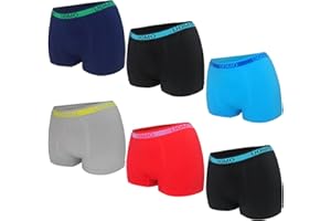 MRCC 6/8/10/12er Pack Jungen Boxer Shorts Briefs Boxershorts Unterwäsche Unterhosen Retro Pants Schlüpfer 10010