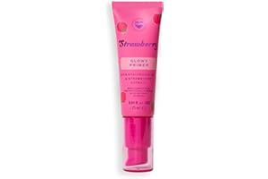 I Heart Revolution Strawberry Glow Primer, Primer Illuminante con Brillio e Acido Ialuronico, Vegano e Cruelty-Free, 25ml