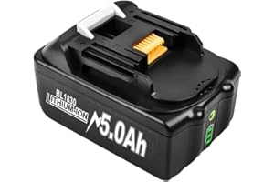 BATTOOL 18V 5000mAh Battery Compatible with BL1850B BL1850 BL1840 BL1830B BL1830 BL1815 194205-3 194309-1 LXT400 Replacement Batteries 5.0Ah with LED Indicator