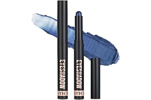 ALIIP Sombras de Ojos, 2g Sombra de Ojos en Barra, Lápiz de Sombra de Ojos Brillantes, Eye Shadow Stick en Crema, Fácil de Usar, Crea Delineadores y Maquillaje de Ojos Larga Duración (#23-Flash Azul)
