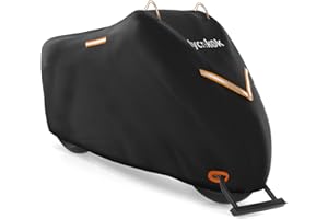 Iycnkok Funda Moto Impermeable Cubierta de Moto al Aire Libre 300D Oxford Tela Resistente al Agua Lluvia Nieve Prueba de Polvo, con Tiras Reflectantes para Scooter Motocicleta, 245 * 105 * 125 cm