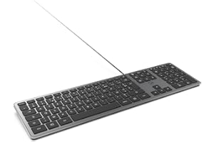 Mobility Lab - Clavier PC Ultra Slim filaire gris sidéral - connexion USB Français AZERTY