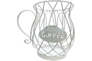 CYQACLSF Panier Coffee Porte Capsule Café, Support de Dosettes de Café, Panier à Capsules de Café, Panier de Rangement pour Capsules de Café, pour Capsules de café Tassimo, Nespresso, Dolce Gusto (Blanc)