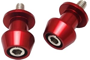 MOVKZACV Carrete de brazo oscilante, 1 par 6/8/10 mm motocicleta soporte trasero brazo oscilante carrete deslizadores soporte basculante bobinas