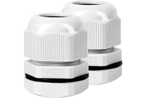 Dawenur 2 pezzi passacavo PG29 passacavo impermeabile PG raccordo a vite regolabile per esterni giardino scatola di derivazione