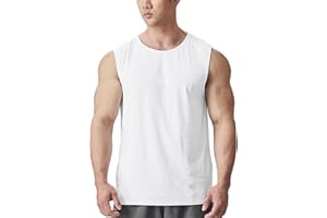 YCHNAIM Camiseta sin Mangas con Corte Muscular para Hombre con Aberturas Laterales