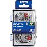 Dremel EZ728-01 EZ Kilit D&ouml;ner Alet Kesme Diskleri Aksesuar Kiti, Plastik, Metal ve İnce Kesimler i&ccedil;in Kesme Tekerlekleri, 11