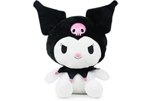 Hello Kitty Peluche Kuromi, Juguete Suave de 30 cm, Bonita muñeca de Personaje Kuromi, mercancía Oficial de Sanrio, para Fans, coleccionistas y niños, Adecuado para Edades 4 +
