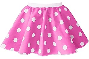 MUMS ESSENTIALS Kinder-Rock, gepunktet, Rock-n-Roll-Stil der 50er-/60er-Jahre, mit Krawatte, 30,5 cm Länge