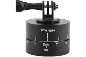 RUIRUIY 360° 60 Minuti Panoramica Treppiede Rotante Stabilizzatore Time Lapse Adattatore Treppiede per Gopro iPhone