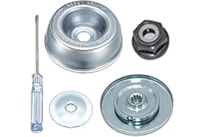 Alicer - Kit de 5 piezas para tuerca de cabeza desbrozadora universal, kit de fijación de tuerca de hoja caja, accesorios de caja de cambios de metal, piezas detachees para desbrozadora y cortadoras
