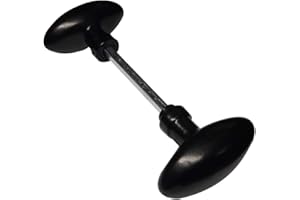 Quincadeco Bouton Double Ovale Aluminium noir