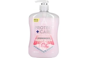 Astonish Protect and Care Kind to Skin Moisturising Anti-Bacterial Hand Wash Soap, Peony Bloom, 600ml