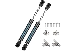 ARANA Lot de 2 vérins à gaz 180 mm 80 N/8 kg - 7 vérins à gaz - Amortisseurs à gaz - Support d'ascenseur hydraulique pour couvercle de boîte à outils, portes d'armoire, Sentry Safe - Pièces de rechange -