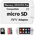 Ultimate Version SD2Vita 6.0 Memory Card Adapter for PS Vita PSVSD Micro SD Adapter Compatible with HENkaku Enso System SD2Vita Convertor for PS Vita 1000 2000 Memory Card Full Coverage