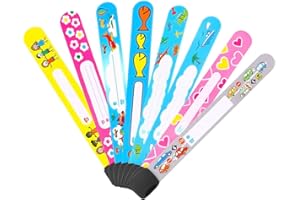 LAHVIUU Notfall-Armband für Kinder,8 pcs Notfallarmband Wasserdichtes Sicherheitsarmband-Armbänder Schnapparmband SoS Armband Telefonnummer Kind ID Armbänder Kinderleine,für Jungen Mädchen Kleinkind Baby