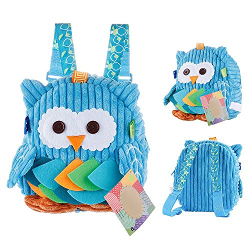 Preisvergleich Produktbild Babyrucksack BWei kinderrucksack junge kindergarten Blau Backpack Schultasche für 1-7Jahre Mädchen,für Schule,eule auswahlbar