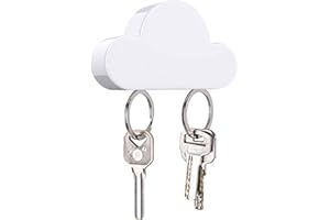 EQLEF Chmura Magnetyczny Uchwyt na Klucze - Mocny Samoprzylepny Hak na Ścianę (1 Szt.)