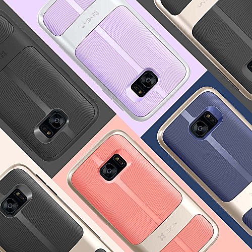 Galaxy S7 Funda  Vena  vAllure  CornerGuard ShockProof   Strong Grip  Bumper Frame h  brido de la cubierta ultra delgada La textura de la onda para Samsung Galaxy S7  Oro   Azul Marino 