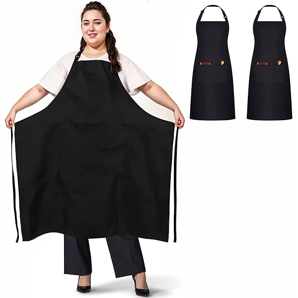 Verstellbare Schürze Im Japanischen Stil Aus Baumwollleinen – Mit 2 Taschen & X-Form Für Perfekten Sitz (Länge 89-96,5 Cm)