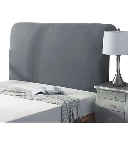 Housse De Tête De Lit Rembourrée En Velours Lavable - Protection Anti-poussière, élastique, Tailles 100 à 220 Cm - Blanc, 140 Cm