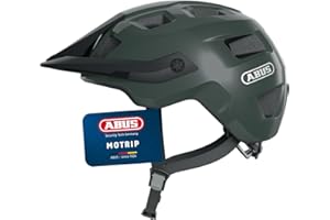 ABUS MTB-Helm MoTrip - Casque de vélo robuste avec visière réglable en hauteur pour VTT - ajustement individuel - unisexe