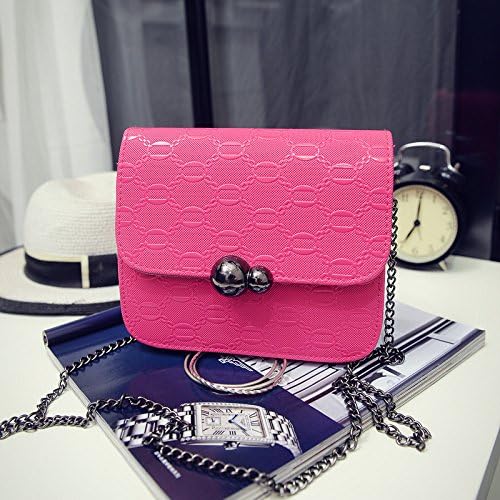 Ms. diagonal cross-pouch Summer new gourd small party diagonal cross-bag shoulder bag, rose red