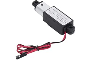 BEWINNER Mini Electric Linear Actuator 12V, 64N 15mm/s Small Linear Actuator with Mounting Brackets, IP54 Waterproof Motion Actuator for Home Automation (10mm)
