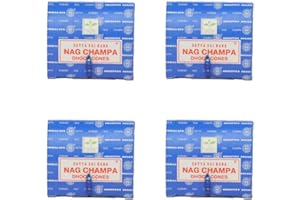 Satya Nag Champa Dhoop Cones, 48 Cones for Meditation, Yoga, Relaxation By Rushant
