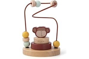 TRIXIE BABY Trixie Holz Motorikschleife AFFE - Mr. Monkey