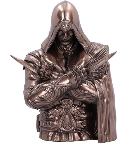 Nemesis Now Buste sous licence officielle Assassin's Creed Valhalla Eivor, multicolore, 32 cm, résine