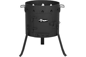 Forno BBQ-Toro Kazan Ø 35 cm | bollitore per gulasch, bollitore a fuoco, forno da esterno | forno a fuoco, forno a stufa, pozzo a fuoco, cucina all'aperto, cucina da campo